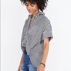 Madewell Gingham-Play Button Down Shirt